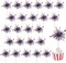 24Pcs American Patriotic Cupcake Toppers, 4th of July Foil Firework Cupcake Toppers Tinsel Drink CupCake Decoration Picks Independence Day Supplies Favor